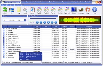 Accord CD Ripper 1.40 screenshot Accord CD Ripper 1.40 screenshot