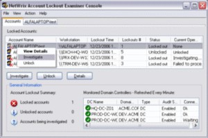 Account Lockout Examiner 2.6.016 screenshot Account Lockout Examiner 2.6.016 screenshot