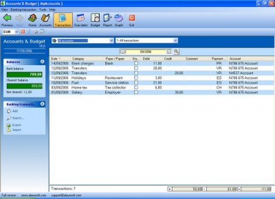 Accounts and Budget 5.0.0 screenshot Accounts and Budget 5.0.0 screenshot