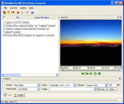 Ace DVD iPod Video Converter 7.6.6.1218 screenshot