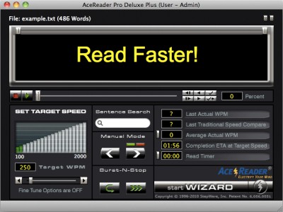 AceReader Pro Deluxe Plus (For Mac) 5.0 screenshot