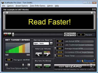 AceReader Pro Deluxe Plus 7.3.2 screenshot