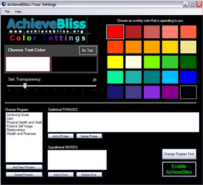 AchieveBliss 1.0 screenshot AchieveBliss 1.0 screenshot
