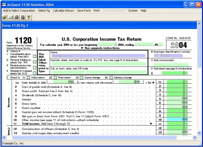 AcQuest 1120 Solution 2004 1.00 screenshot