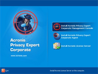 Acronis Privacy Expert Corporate 8.0 screenshot