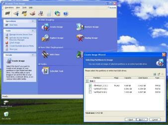Acronis True Image  buils 555 9.0 screenshot