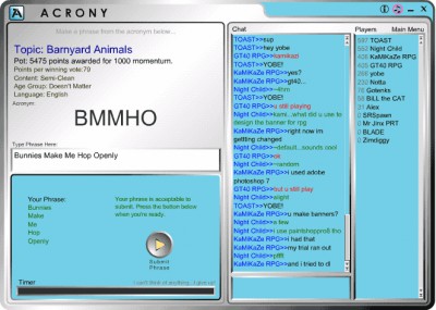 Acrony 1.1 screenshot Acrony 1.1 screenshot