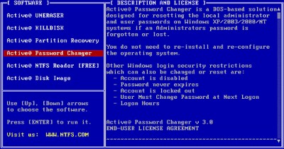 Active Boot Disk 2.1 screenshot Active Boot Disk 2.1 screenshot