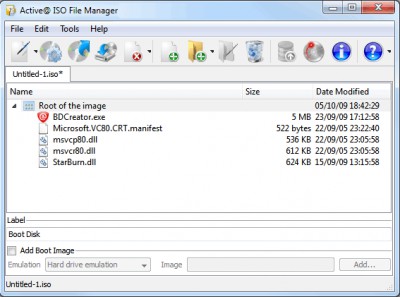 Active ISO File Manager 2.0 screenshot Active ISO File Manager 2.0 screenshot