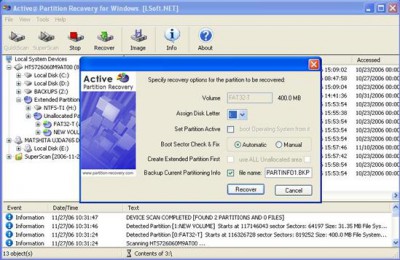 Active Partition Recovery 3.0 screenshot