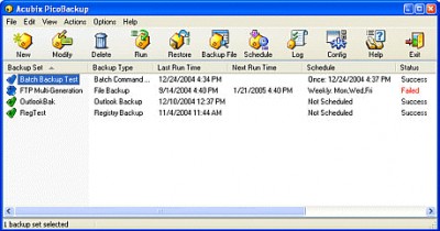 Acubix PicoBackup for Outlook Express 2.1 screenshot Acubix PicoBackup for Outlook Express 2.1 screenshot