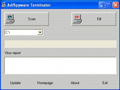 Ad/Spyware Terminator 0.1 screenshot