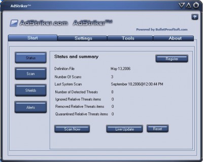 Ad Striker 9.2.0.6 screenshot