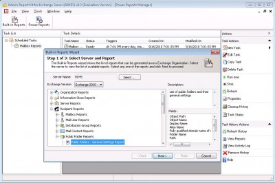 Admin Report Kit for Exchange Server (ARKES) 4.8 screenshot