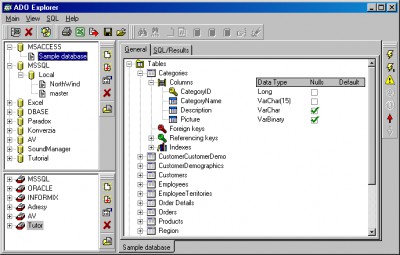 ADO Explorer 2.00 screenshot ADO Explorer 2.00 screenshot