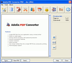 Adolix PDF Converter PRO 3.0 screenshot Adolix PDF Converter PRO 3.0 screenshot