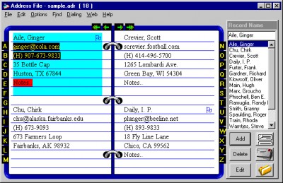 Adr_Book 5.8f screenshot Adr_Book 5.8f screenshot