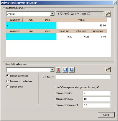 Advanced Curve Creator 1.0 screenshot