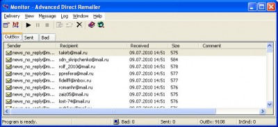 Advanced Direct Remailer 2.18 screenshot