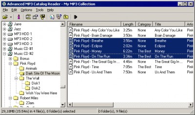 Advanced MP3 Catalog Reader 2.00 screenshot
