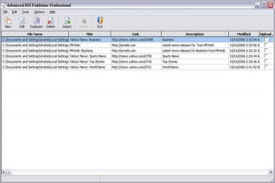 Advanced RSS Publisher Personal 3.57.67 screenshot Advanced RSS Publisher Personal 3.57.67 screenshot