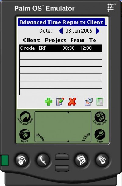 Advanced Time Reports Palm 7.0.48 screenshot Advanced Time Reports Palm 7.0.48 screenshot