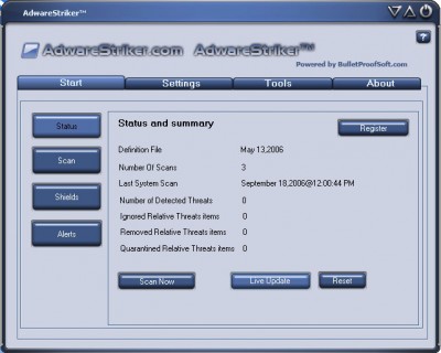 Adware Striker 9.2.0.6 screenshot