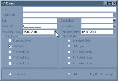 AfalinaSoft Flat Controls 1.53 screenshot AfalinaSoft Flat Controls 1.53 screenshot
