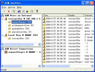 AIM_Sniffer 3.4.5.1218 screenshot AIM_Sniffer 3.4.5.1218 screenshot