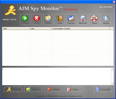 AIM Spy Monitor 2007 6.6 screenshot