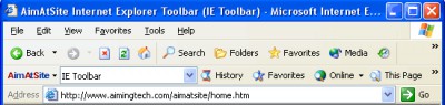 AimAtSite IE Toolbar 3.0 screenshot AimAtSite IE Toolbar 3.0 screenshot