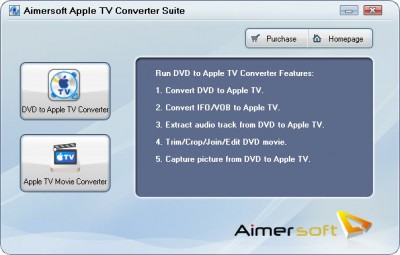 Aimersoft Apple TV Converter Suite 2.0.19 screenshot Aimersoft Apple TV Converter Suite 2.0.19 screenshot