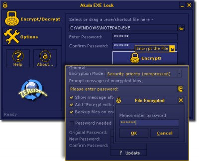 Akala EXE Lock 3.20 screenshot Akala EXE Lock 3.20 screenshot