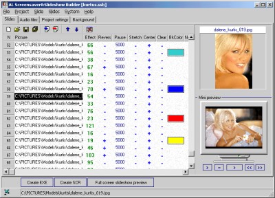 AL Screensaver and Slideshow Builder 1.9 screenshot AL Screensaver and Slideshow Builder 1.9 screenshot