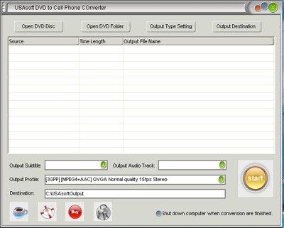 Alice DVD to Cell Phone Converter 5.2 screenshot