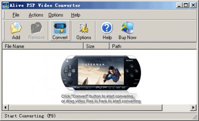 Alive PSP Video Converter 1.2.2.8 screenshot Alive PSP Video Converter 1.2.2.8 screenshot