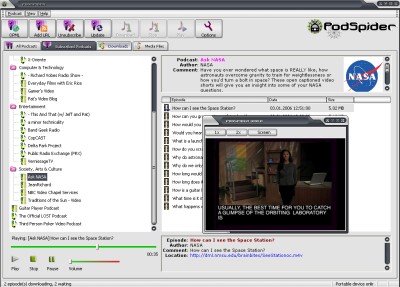 All podcasts Podspider 1.5 screenshot