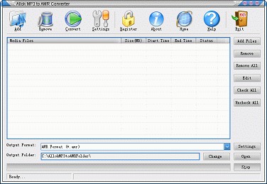 Allok MP3 to AMR Converter 3 3.7.2 screenshot Allok MP3 to AMR Converter 3 3.7.2 screenshot