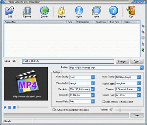 Allok Video to MP4 Converter 4.2.0709 screenshot