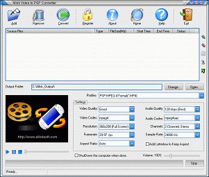 Allok Video to PSP Converter 4.2.0709 screenshot