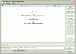 Allok WMA MP3 Converter 1.1.0 screenshot Allok WMA MP3 Converter 1.1.0 screenshot