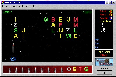 AlphaZap 1.0 screenshot AlphaZap 1.0 screenshot