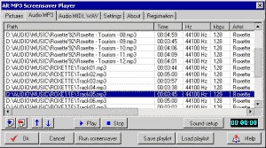 Alt MP3 Screensaver Player 1.7 screenshot Alt MP3 Screensaver Player 1.7 screenshot