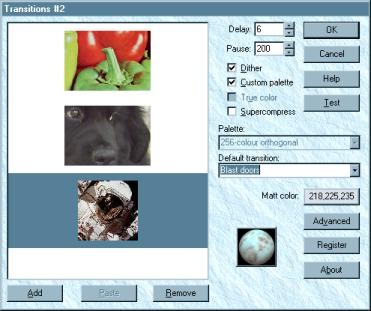 AMI GIF Transitions 2 2.0a.03 screenshot