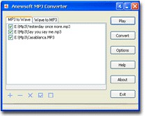 Anewsoft MP3 Converter 1.1 screenshot Anewsoft MP3 Converter 1.1 screenshot