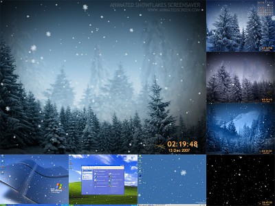 Animated SnowFlakes Screensaver 1.5 screenshot