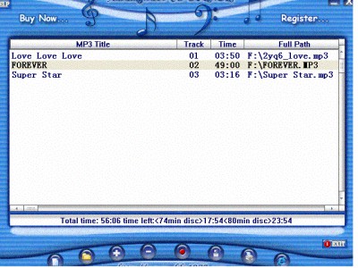 AnMing MP3 CD Burner 2.0 screenshot AnMing MP3 CD Burner 2.0 screenshot