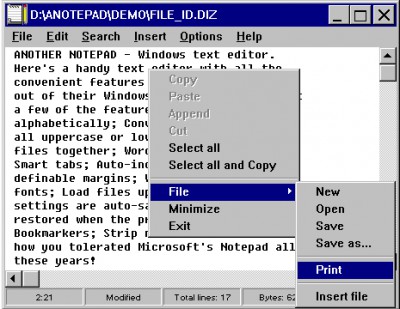 Another Notepad 1.51.32 screenshot