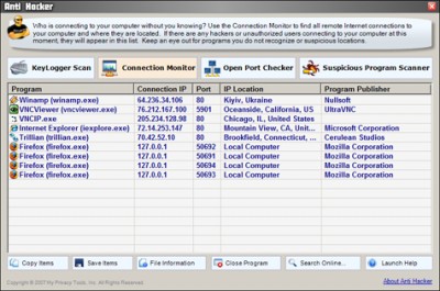 Anti Hacker 1.0 screenshot