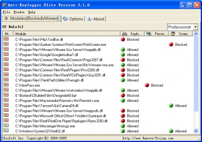 Anti-Keylogger Elite 3.3.1 screenshot Anti-Keylogger Elite 3.3.1 screenshot